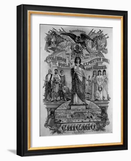 World's Columbian Exposition Poster-null-Framed Giclee Print