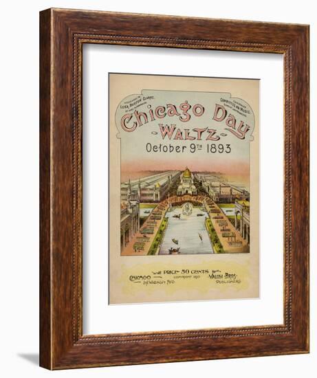 World's Fair: Chicago Day Waltz, October 9th, 1893-null-Framed Art Print