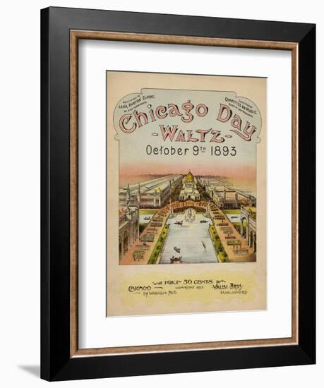 World's Fair: Chicago Day Waltz, October 9th, 1893-null-Framed Art Print