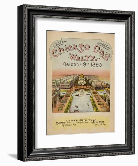 World's Fair: Chicago Day Waltz, October 9th, 1893-null-Framed Art Print