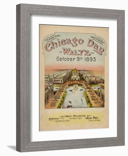 World's Fair: Chicago Day Waltz, October 9th, 1893-null-Framed Art Print