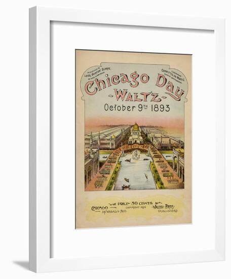 World's Fair: Chicago Day Waltz, October 9th, 1893-null-Framed Art Print