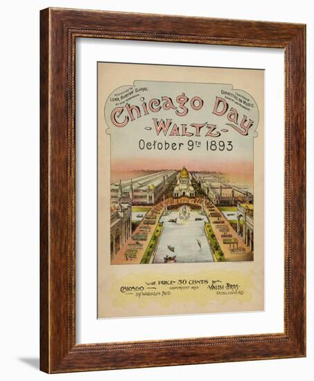 World's Fair: Chicago Day Waltz, October 9th, 1893-null-Framed Art Print