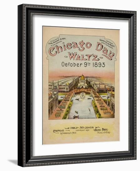 World's Fair: Chicago Day Waltz, October 9th, 1893-null-Framed Art Print