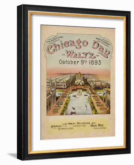 World's Fair: Chicago Day Waltz, October 9th, 1893-null-Framed Art Print