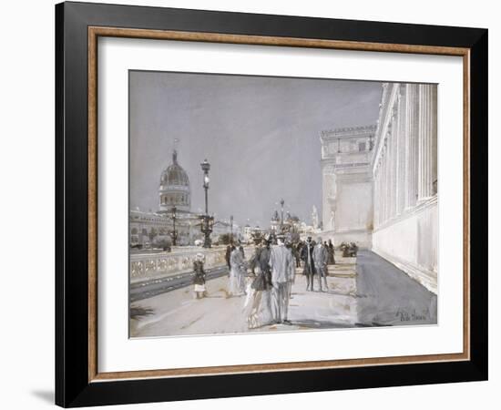 World's Fair, Chicago-Childe Hassam-Framed Giclee Print