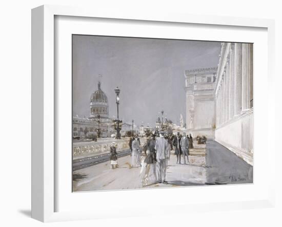 World's Fair, Chicago-Childe Hassam-Framed Giclee Print