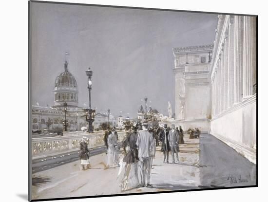 World's Fair, Chicago-Childe Hassam-Mounted Giclee Print