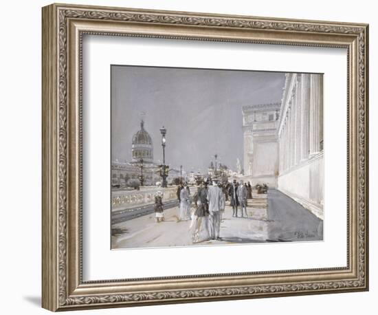 World's Fair, Chicago-Childe Hassam-Framed Giclee Print