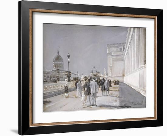 World's Fair, Chicago-Frederick Childe Hassam-Framed Giclee Print