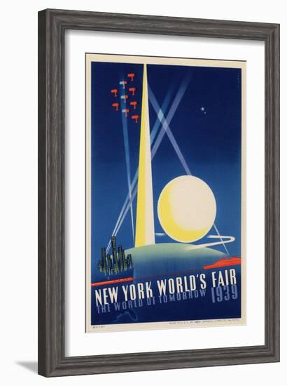 World's Fair: Poster for New York World's Fair 1939, National Museum of American History-null-Framed Art Print