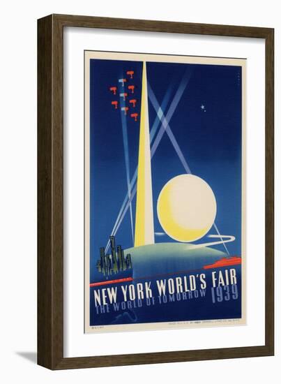 World's Fair: Poster for New York World's Fair 1939, National Museum of American History-null-Framed Art Print