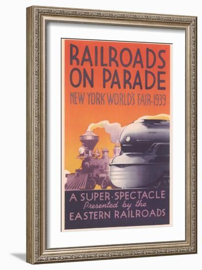 World's Fair Railroad Show-null-Framed Art Print