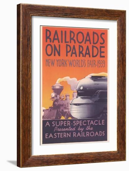 World's Fair Railroad Show-null-Framed Art Print