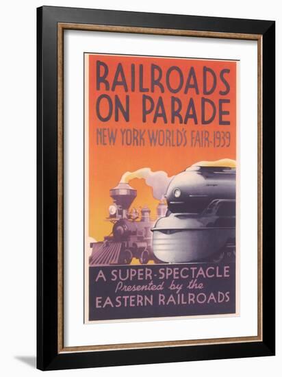 World's Fair Railroad Show-null-Framed Art Print