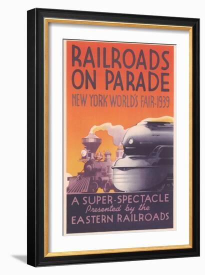 World's Fair Railroad Show-null-Framed Art Print