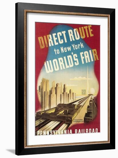 World's Fair Travel Poster-null-Framed Art Print