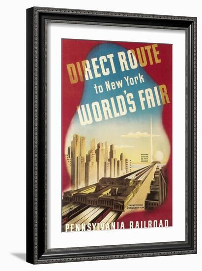 World's Fair Travel Poster-null-Framed Art Print