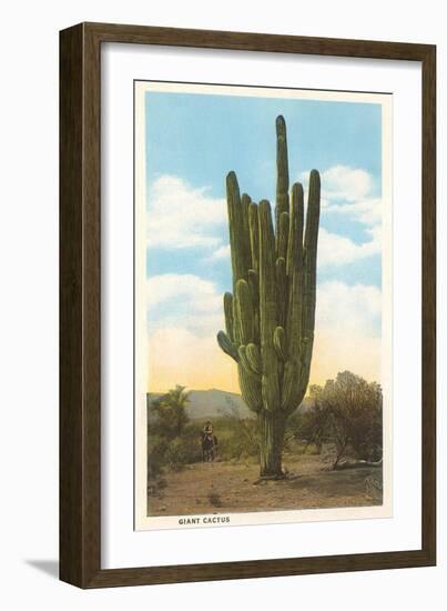 World's Largest Saguaro Cactus-null-Framed Art Print