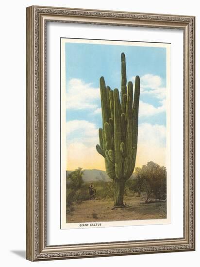 World's Largest Saguaro Cactus-null-Framed Premium Giclee Print