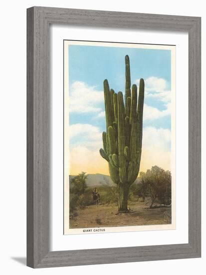 World's Largest Saguaro Cactus-null-Framed Premium Giclee Print