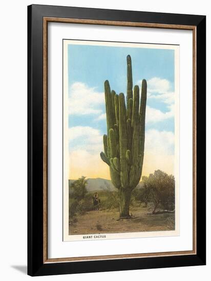 World's Largest Saguaro Cactus-null-Framed Premium Giclee Print