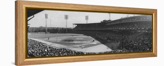 World Series Game Between New York Yankees and Pittsburgh Pirates at Forbes Field-Francis Miller-Framed Premier Image Canvas