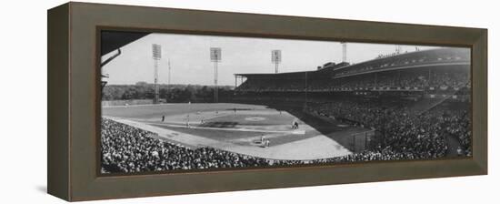 World Series Game Between New York Yankees and Pittsburgh Pirates at Forbes Field-Francis Miller-Framed Premier Image Canvas