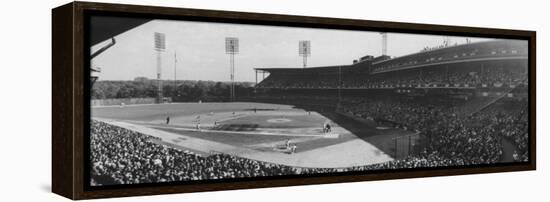 World Series Game Between New York Yankees and Pittsburgh Pirates at Forbes Field-Francis Miller-Framed Premier Image Canvas