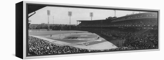 World Series Game Between New York Yankees and Pittsburgh Pirates at Forbes Field-Francis Miller-Framed Premier Image Canvas