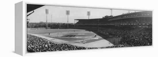 World Series Game Between New York Yankees and Pittsburgh Pirates at Forbes Field-Francis Miller-Framed Premier Image Canvas