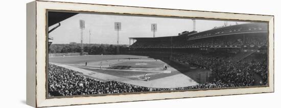 World Series Game Between New York Yankees and Pittsburgh Pirates at Forbes Field-Francis Miller-Framed Premier Image Canvas