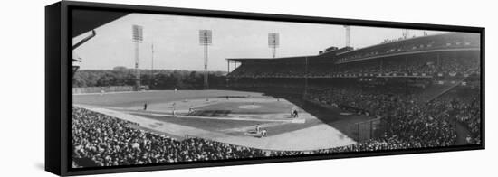 World Series Game Between New York Yankees and Pittsburgh Pirates at Forbes Field-Francis Miller-Framed Premier Image Canvas