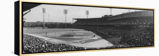 World Series Game Between New York Yankees and Pittsburgh Pirates at Forbes Field-Francis Miller-Framed Premier Image Canvas