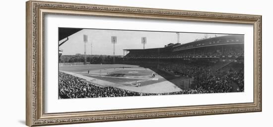 World Series Game Between New York Yankees and Pittsburgh Pirates at Forbes Field-Francis Miller-Framed Premium Photographic Print