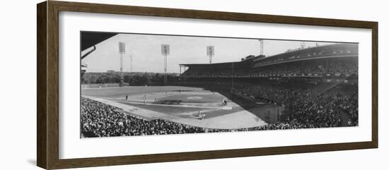 World Series Game Between New York Yankees and Pittsburgh Pirates at Forbes Field-Francis Miller-Framed Premium Photographic Print