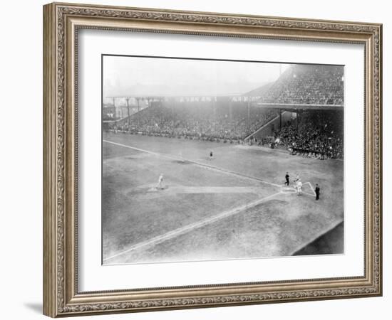 World Series, Giants at Phillies, Baseball Photo - Philadelphia, PA-Lantern Press-Framed Art Print