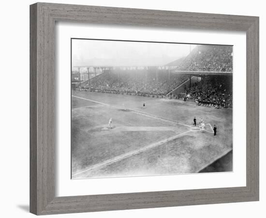 World Series, Giants at Phillies, Baseball Photo - Philadelphia, PA-Lantern Press-Framed Art Print