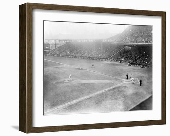 World Series, Giants at Phillies, Baseball Photo - Philadelphia, PA-Lantern Press-Framed Art Print