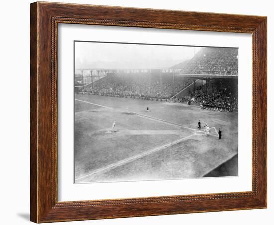 World Series, Giants at Phillies, Baseball Photo - Philadelphia, PA-Lantern Press-Framed Art Print