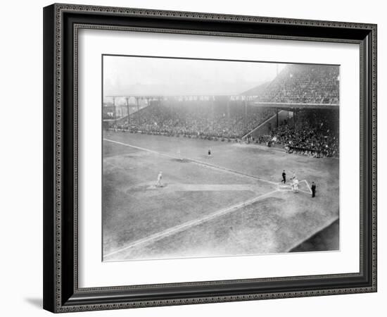 World Series, Giants at Phillies, Baseball Photo - Philadelphia, PA-Lantern Press-Framed Art Print