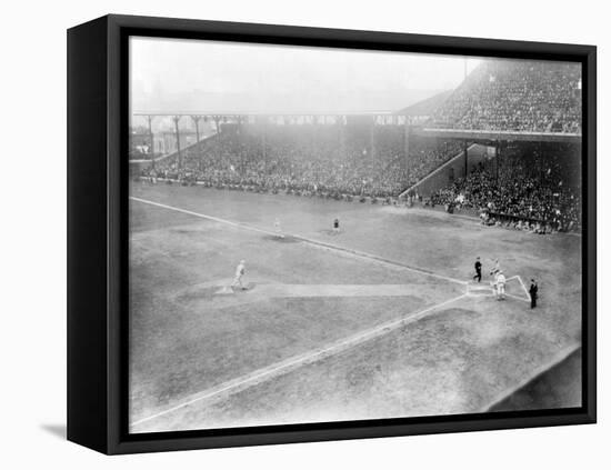 World Series, Giants at Phillies, Baseball Photo - Philadelphia, PA-Lantern Press-Framed Stretched Canvas