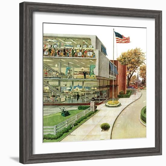 "World Series in TV Department", October 4, 1958-Ben Kimberly Prins-Framed Giclee Print