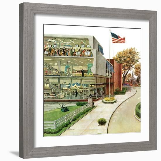 "World Series in TV Department", October 4, 1958-Ben Kimberly Prins-Framed Giclee Print