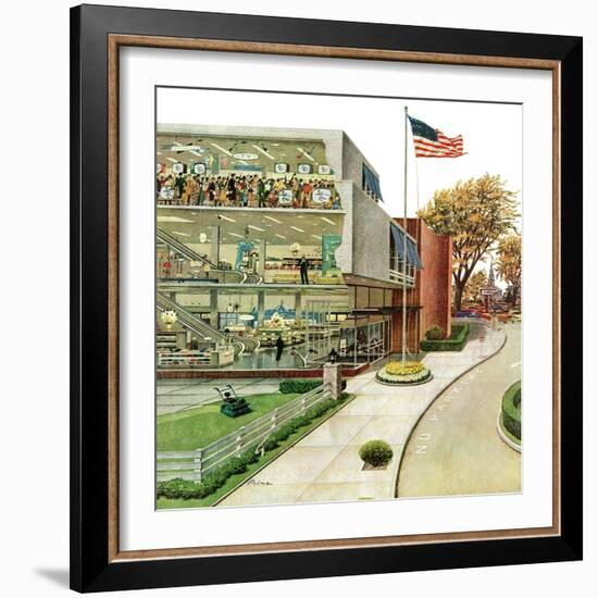 "World Series in TV Department", October 4, 1958-Ben Kimberly Prins-Framed Giclee Print