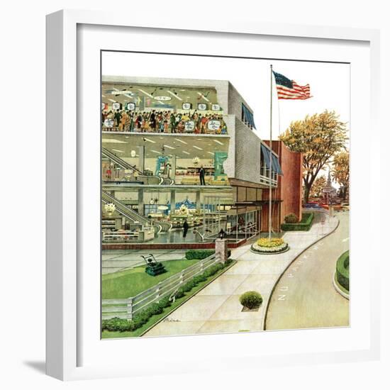 "World Series in TV Department", October 4, 1958-Ben Kimberly Prins-Framed Giclee Print