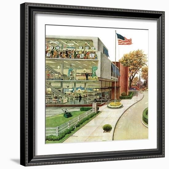 "World Series in TV Department", October 4, 1958-Ben Kimberly Prins-Framed Giclee Print