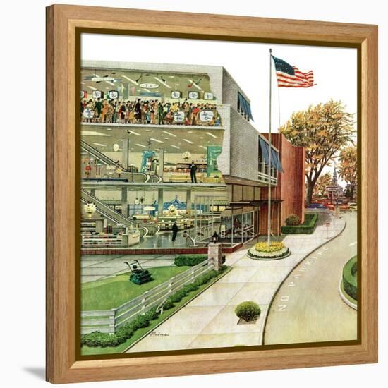 "World Series in TV Department", October 4, 1958-Ben Kimberly Prins-Framed Premier Image Canvas