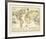 World Spice Trade Map-The Vintage Collection-Framed Giclee Print