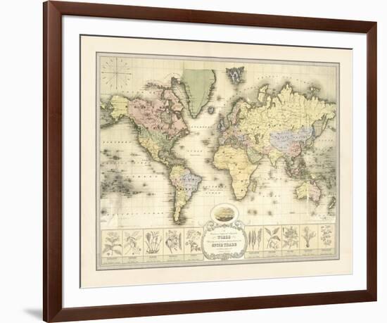 World Spice Trade Map-The Vintage Collection-Framed Giclee Print